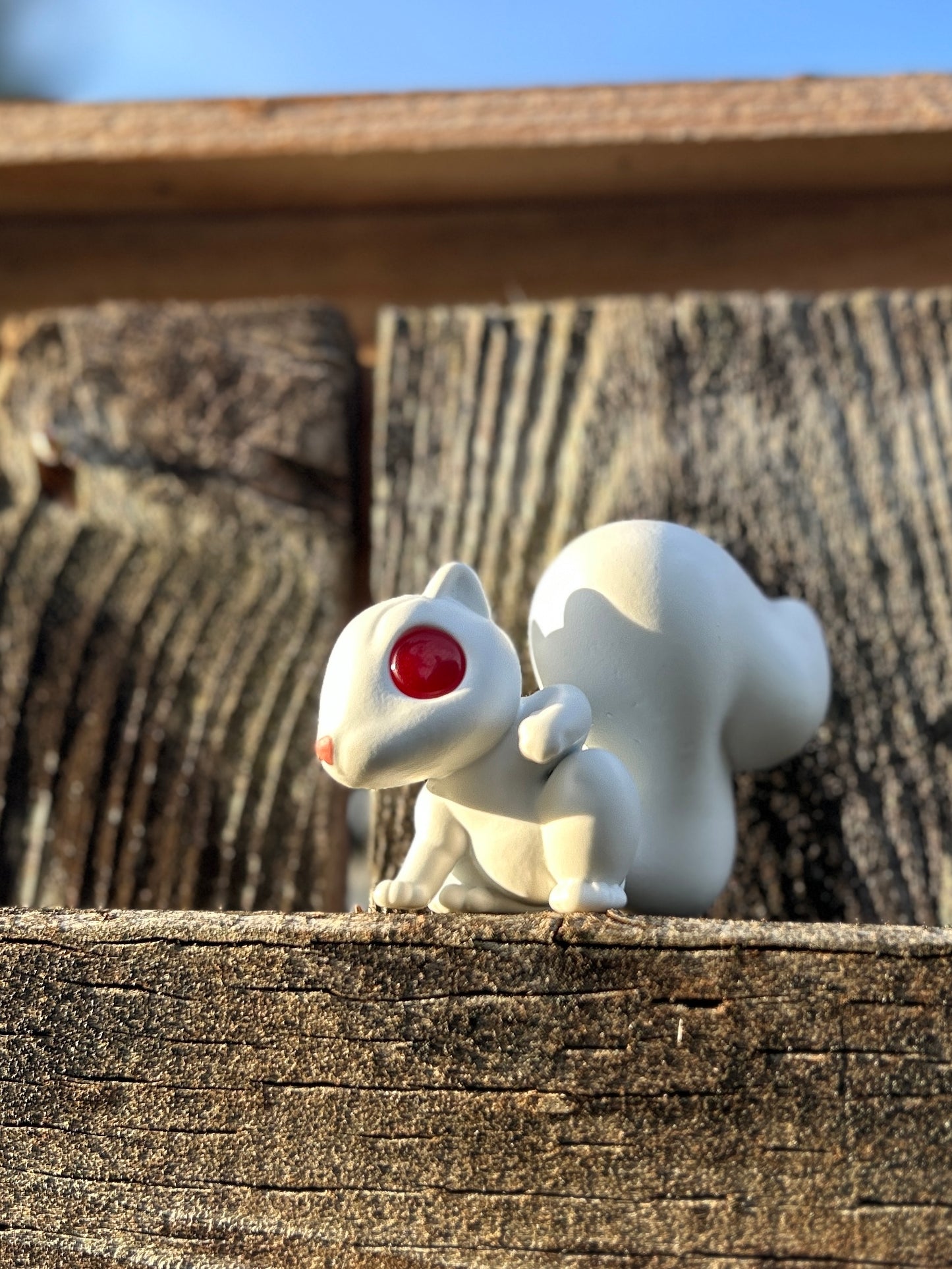 Albino squirrel figure