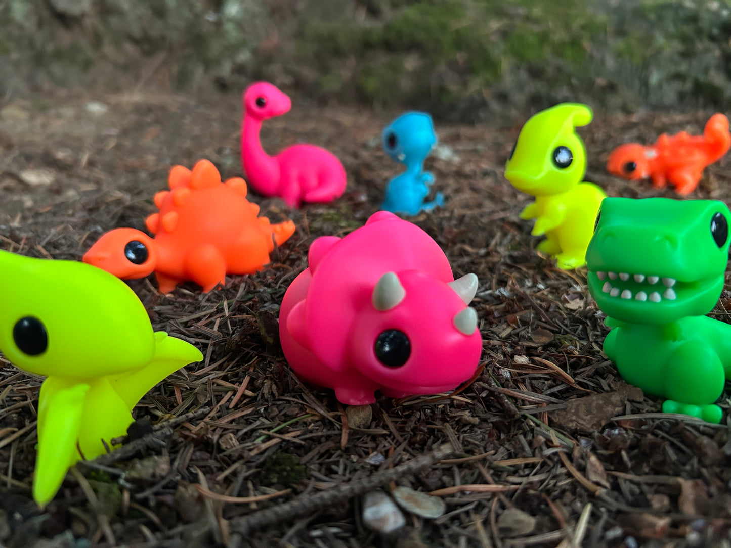 Neon Dinosaurs!