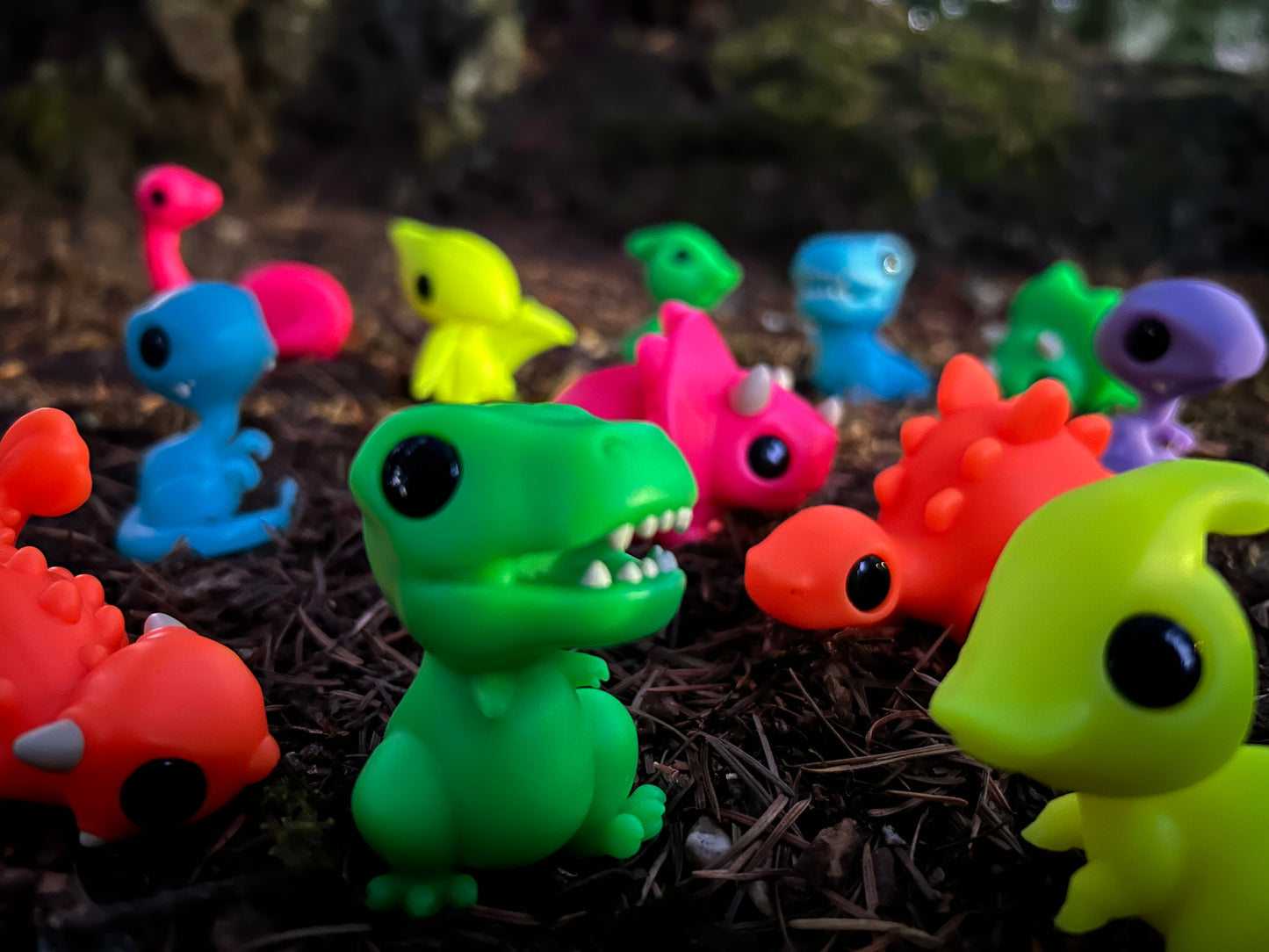 Neon Dinosaurs!