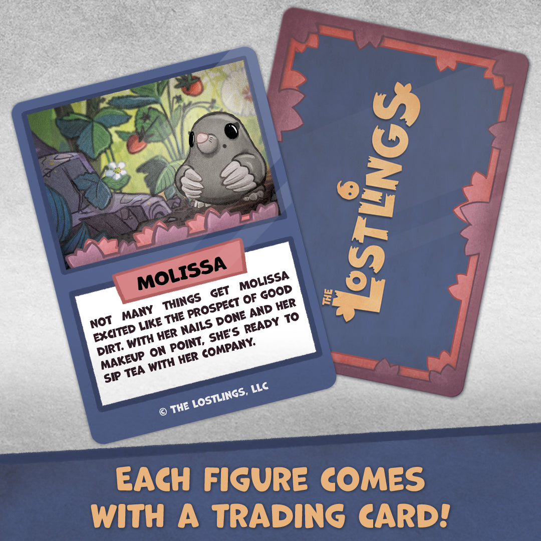 Mole trading card