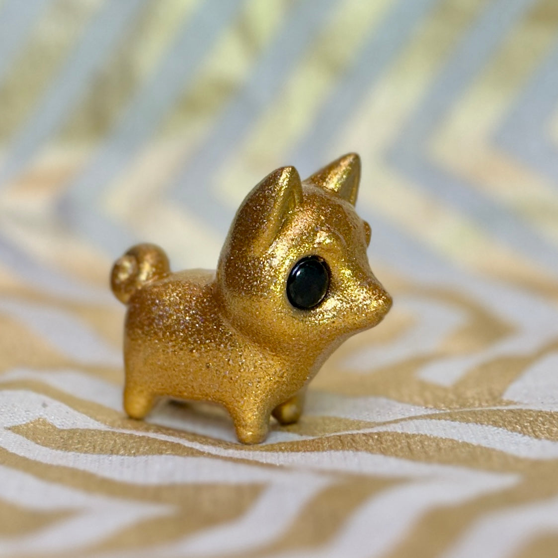 Sparkly dog figurine