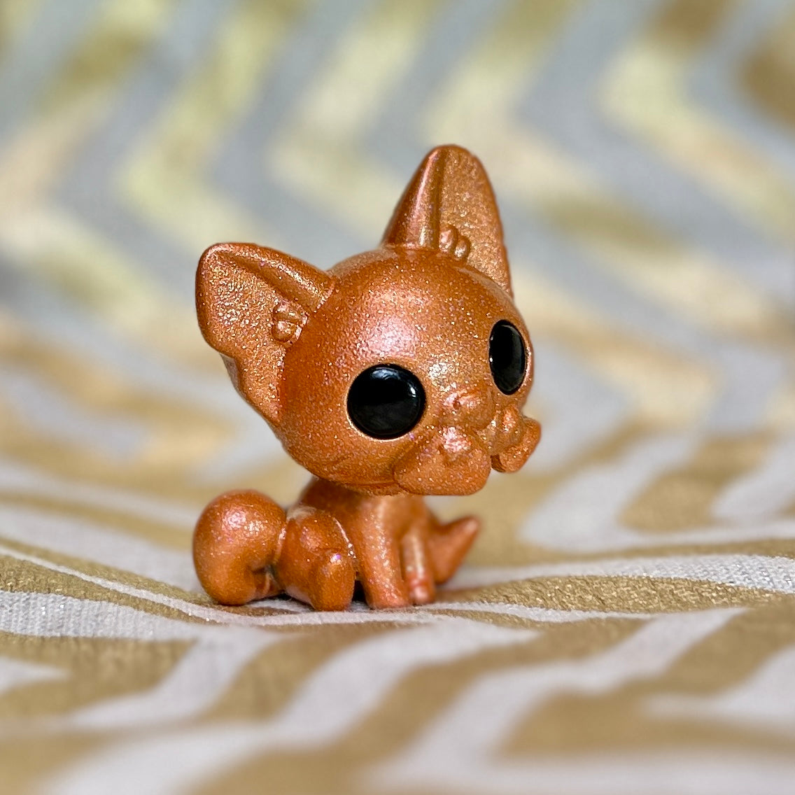 Sparkly cat figurine